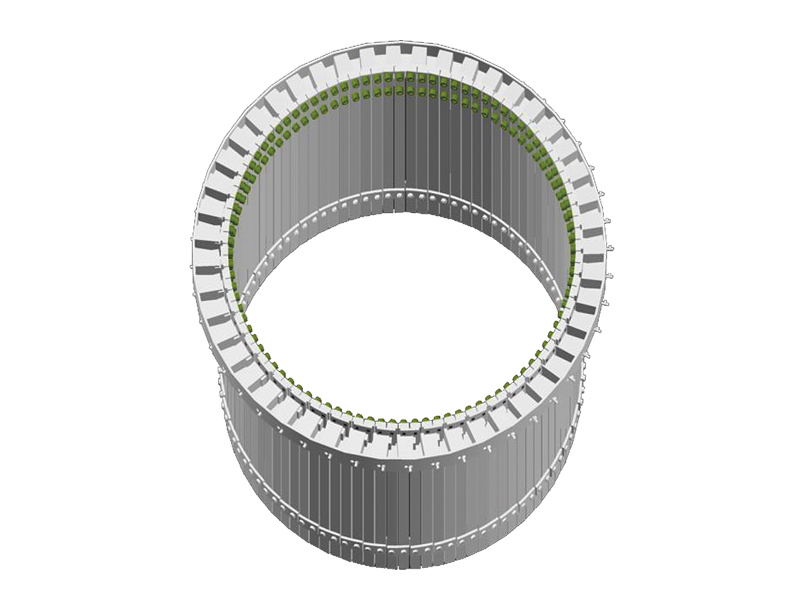 Ceramic inner cylinder installed